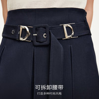 VEROMODA半身裙女2024秋季女装优雅气质百搭高腰A字裙百褶裙精致减龄 海蓝色 155/60A/XS