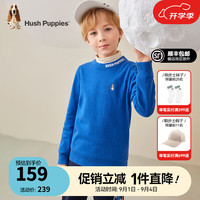 暇步士(Hush Puppies)童装儿童男女中性大童秋季柔软舒适时尚百搭线衣 宝蓝B 150cm
