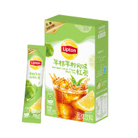 88VIP：Lipton 立顿 半桔半柠风味红茶水果茶固体饮料100g*1盒10包低糖富含维生素