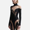 MUGLER Swirly Bodysuit 连身衣女HBX