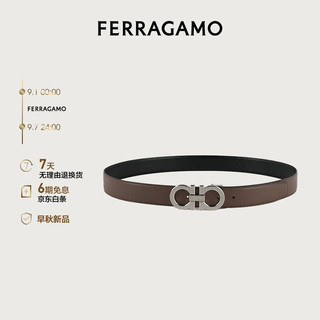 Salvatore Ferragamo 菲拉格慕 Ferragamo）男士棕色双面可调式Gancini皮带 0770654_C  _ 95 95（2尺7）