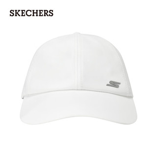 斯凯奇（Skechers）同款凉感软顶棒球帽防晒帽P224U020 亮白色/0019 均码