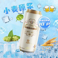 tianhu 天湖啤酒 施泰克白啤精酿10度 小麦原浆 500ml*12听 罐装整箱