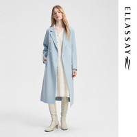 歌力思（ELLASSAY）2024秋冬新款绵羊毛低调奢华时尚大气毛呢大衣EWB354D00300