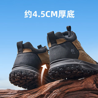 骆驼（CAMEL）抓地防撞护足工装靴户外徒步登山鞋男 G14W379616 卡其 41 