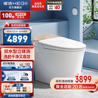 恒洁（HEGII）智能马桶一体机 不限水压带水箱座圈加热智能坐便器 舒沐洗+零压+泡沫云盾+免触H5pro 305坑距（适用300-390mm）