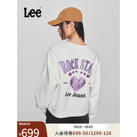 李 Lee24早秋舒适版刺绣Logo乳白色女卫衣LWT009181201 乳白色 XS
