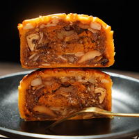 麦鲜郎 广式传统老牌五仁黑椒牛肉馅混合口味手工香辣咸香咸口月饼 黑椒牛肉月饼(1桶4个装)