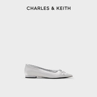 CHARLES & KEITH CHARLES&KEITH24秋季新款CK1-70900540蝴蝶结平底尖头芭蕾舞鞋女