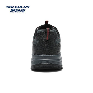 斯凯奇（Skechers）男士轻盈耐磨运动风绑带户外鞋237704 木炭色/黑色/CCBK 39.5