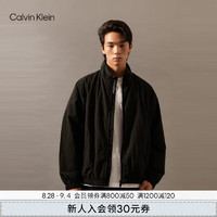 Calvin Klein Jeans【防泼水】24秋季男士ck休闲运动轻薄夹克外套J326960 BEH-太空黑 M