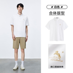 PEACEBIRD 太平鸟 男装 冰氧酷polo衫男2023年夏季新款休闲刺绣t恤男