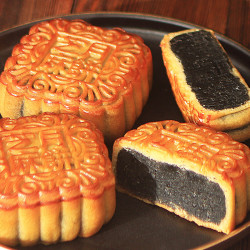 泰源坊taiyunfong广式传统月饼礼盒装纯豆沙月饼纯芝麻月饼中秋节送礼