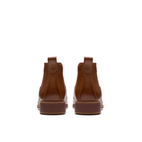 Clarks其乐Havisham系列女士秋冬复古潮流切尔西靴牛皮短靴 棕褐色 261787184 35.5