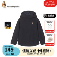 暇步士（Hush Puppies）童装儿童男女童秋冬季休闲百搭柔软舒适卫衣 藏蓝 F款 110cm