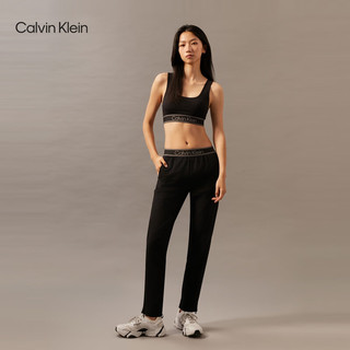 Calvin Klein运动【防泼水】24秋季女士ck宽松跑步萝卜裤运动裤GWF4P604 BAE-太空黑 XS