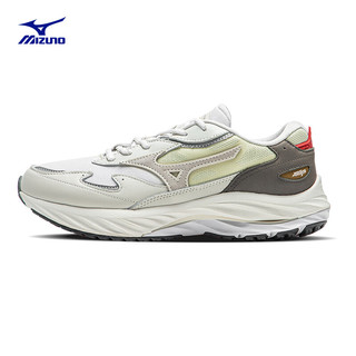 美津浓（MIZUNO）WAVE RIDER β 经典跑鞋 03/白色/银色/金色 43