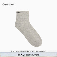 Calvin Klein Jeans24秋季男士ck字母提花舒适微弹商务休闲袜子LS000373 021-椰青灰 1双 OS