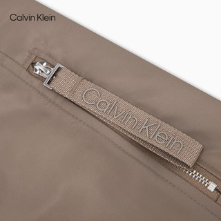 Calvin Klein Jeans【明星同款】24秋季男士ck休闲棒球领夹棉外套40EM524 PAV-大地棕 L