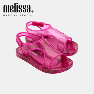 Melissa梅丽莎品牌孤品拖/凉鞋款小童外穿时尚QC 亮棕色 24