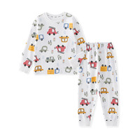 棉花堂儿童秋衣秋裤宝宝内衣套装纯棉全棉男童女童睡衣棉毛衫保暖 汽车总动员 120cm
