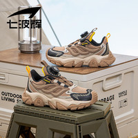 七波辉 7-PE儿童运动鞋中大童男童选纽扣跑步鞋2024秋季新款