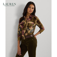 LAUREN RALPH LAUREN 拉夫劳伦 女装 24年秋修身版型花卉图案弹力衬衫RL62207 270-多色 XS