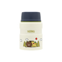 THERMOS 膳魔师 X LINE FRIENDS 露营系列 TSK2-520S-CP(LF) 焖烧杯 520ml 奶油白