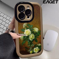 EAGET 忆捷 油画花朵适用华为Mate60手机壳50Pro泡芙壳p70/p60/p30pro防摔p40