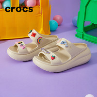 crocs 卡骆驰 泡芙凉鞋洞洞鞋坡跟鞋户外厚底鞋女鞋|207670