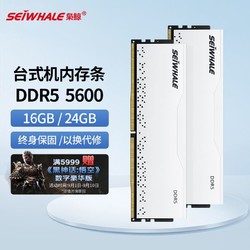 SEIWHALE 枭鲸 审判者 DDR5 5600MHz 台式机内存条 16GB