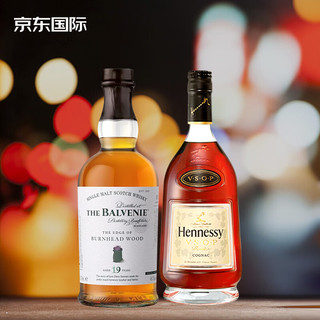                                                                                                                                                                                                     百富（BALVENIE）19年故事系列 单一麦芽威士忌 700ml+轩尼诗VSOP 700ML组合装