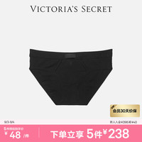 维多利亚的秘密 舒适棉质LOGO中腰全包臀女式内裤