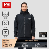 HELLY HANSEN, HH HELLY HANSEN, H/H海丽汉森hh24秋男女同款防风防水高性能冲锋衣 黑色 XL