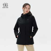 KOLON SPORT 可隆户外运动女子防水防风软壳内胆三合一冲锋衣2级 米黄