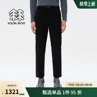 KOLON SPORT 可隆软壳长裤 男子户外休闲运动登山徒步露营防泼水弹力裤 LHLP4WNT21-BK 黑色 XL 180/86A