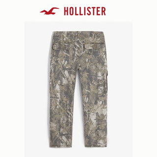 HOLLISTER24秋侧边大口袋迷彩宽松工装裤长裤 男 KI330-4142 棕黄色迷彩 31/32 180/78A