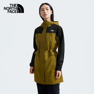 北面（The North Face）冲锋衣女Mountain防水透湿中长款连帽外套24秋季|87W3 5HO/苔藓绿 L/165