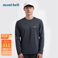 mont·bellT恤男秋冬款户外舒适透气抗菌速干圆领内搭长袖1104938 GM XL