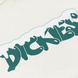 dickies字母图案印花毛圈布圆领卫衣 男女同款百搭简约卫衣 DK0A88CT 白鹭白 L