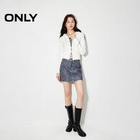 ONLY2024秋季新款时尚潮流宽松短款开衫连帽卫衣女|12439R003 A43