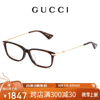 古驰（GUCCI）眼镜框小蜜蜂小黑框商务板材亚版眼镜架女款GG0759OA 002 1 