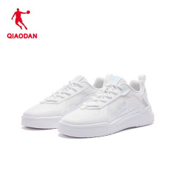 qiaodan乔丹板鞋女子夏季女生低帮轻便网面透气运动休闲鞋小白鞋乔丹