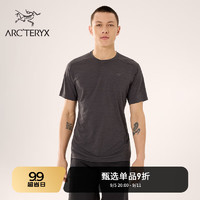 ARC'TERYX 始祖鸟 ARC’TERYX始祖鸟 KADEM HENLEY SS 透气 男子 速干短袖T恤 Black Heather/黑灰色 L