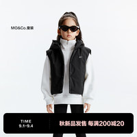 little MO&Co.REEBOK联名系列 little moco童装男女童防泼水无袖背心马甲棉服 黑色  120/60