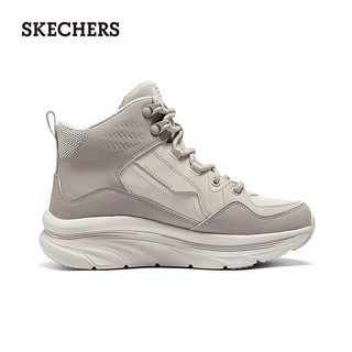 斯凯奇（Skechers）女子复古高帮老爹鞋经典时尚运动休闲167857 裸粉色/BLSH 39