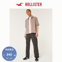 HOLLISTER24秋侧边大口袋休闲宽松工装裤长裤 男 KI330-4113 深棕色 34/34 185/86A