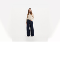 Levi's 李维斯 女士STRAIGHT阔腿牛仔长裤  A8701-0007 深蓝色 29 31