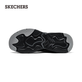 斯凯奇（Skechers）踏浪2024男女运动鞋老爹鞋轻质吸震118326 灰色/黑色/GYBK 39.5