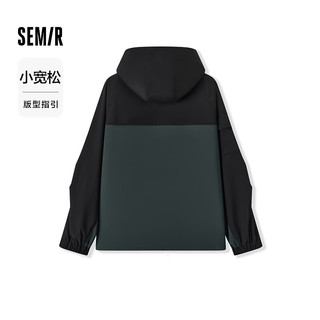 森马（Semir）外套男2024秋季户外风连帽夹克工装上衣 绿色调00344 175/92A/L